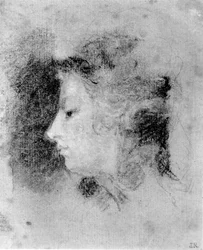 Mary &39;Perdita&39; Robinson, c.1783 (giz no papel)